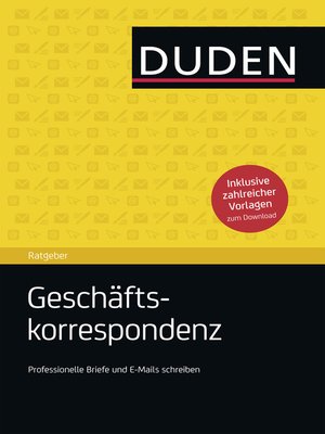 cover image of Duden Ratgeber--Geschäftskorrespondenz